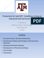 Protection For Sub SSTI Conditions Using An Industrial Sub-Harmonic Relay