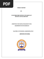 Project Report: Submitted in The Partial Fulfillment of The Requirements For The Degree of