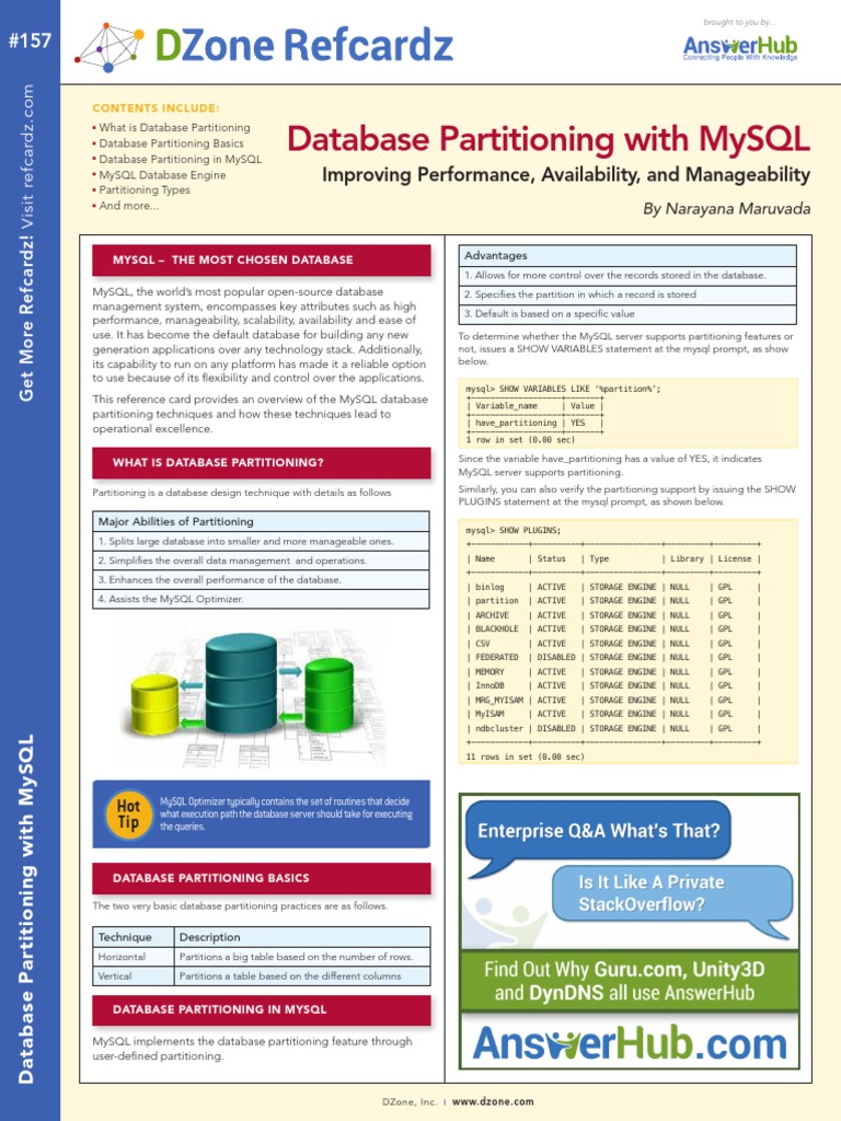 Database Partitioning With MySQL PDF