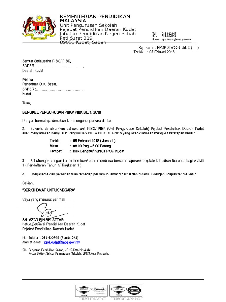 Surat Jemputan Mesyuarat 9 Feb 2018 Pdf
