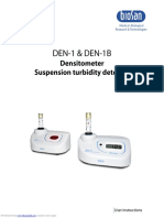 User Manual for Densitometers DEN-1 and DEN-1B