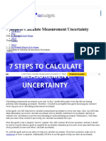 7 Steps To Calculate Measurement Uncertainty - Isobudgets PDF