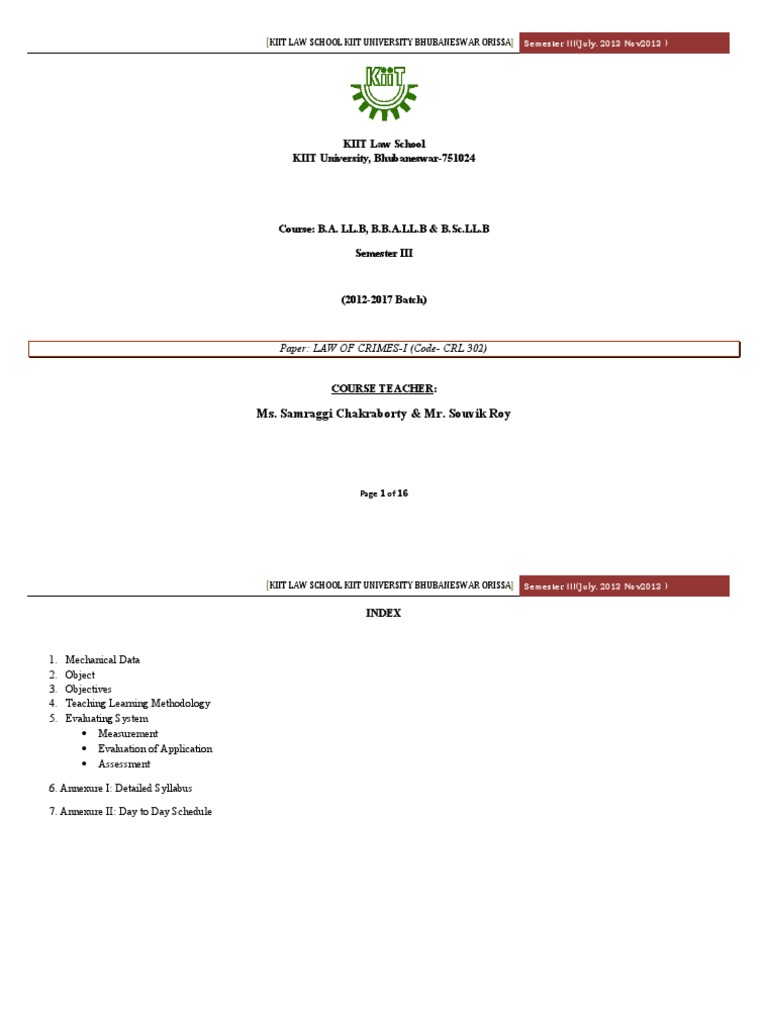 Law Of Crimes I Pdf Criminal Law Mens Rea