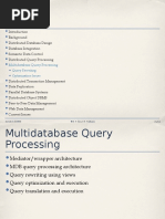 Outline: Multidatabase Query Processing