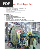 Yule' Centrifugal Fan: Model Capacity