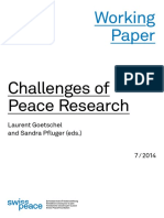 Challenges of Peace Research: Working Paper
