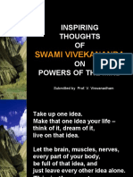 Inspiring Thoughts OF ON Powers of The Mind: Swami Vivekananda
