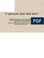 O que quer dizer falar bem.ppt