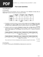 Final-Past Exam Questions