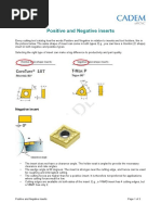 Positive and Negative Inserts