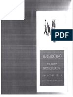 Adorno. Anotaciones Sobre El Conflicto Social Hoy