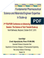 Implementing Pharmaceutical Science and Materials Expertise in Scale-up