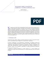 Reflexiones Adquisicion Gramatica Marta Baralo PDF