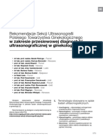 Przesiewowa Diagnostyka Ultrasonograficzna W Ginekologii (2015) PDF