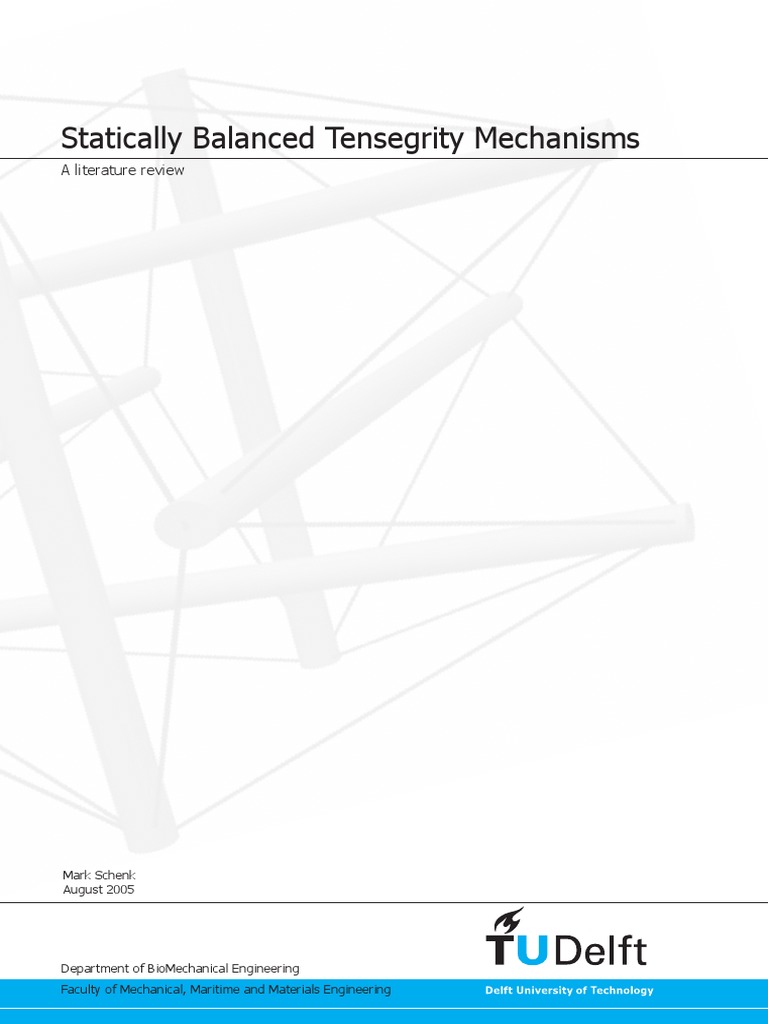 Tensegrity Literature Study | PDF | Structural Analysis | Force