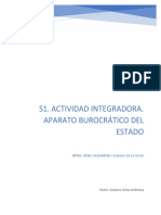 S1. Actividad Integradora. Aparato Burocrático Del Estado: Mtra. Keiko Alejandra Casillas de La Vega