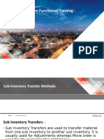 Oracle Applications Functional Training:: Sub-Inventory Transfer