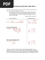 Augmented Matrices and The Gauss-Jordan Method: Answer