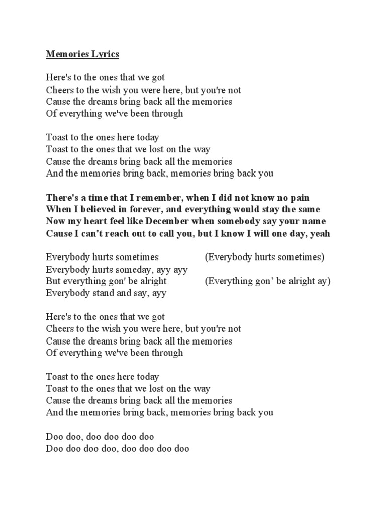 A boogie memories lyrics sale