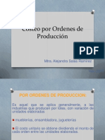 Procedimientos de Costeo Por Ordenes PDF