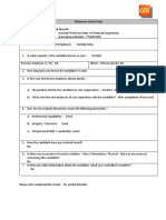 Reference Check Form