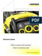 Karcher Warranty Examples