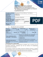 Guía de actividades y rúbrica de evaluación-Post tarea Evaluación final POA realizar el proceso contable a un conjunto de operaciones económicas   