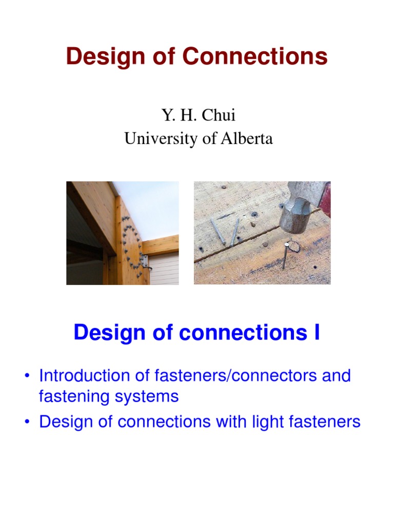 Timber Connection Design Essentials | PDF | Screw | Strength Of Materials