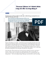 Điều gì khiến Thomas Edison trở thành thiên tài khi cả đời ông chỉ đến trường đúng 3 tháng