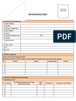 Formulir Daftar Riwayat Hidup