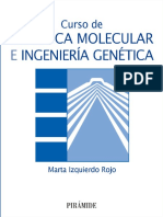 Curso de Genética Molecular e Ingeniería Genética - Marta Izquierdo Rojo PDF