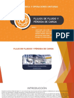 Flujos de Fluido y Pérdida de Carga