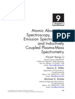 Atomic Absorption Spectroscopy, Atomic Emission Spectroscopy, and Inductively Coupled Plasma-Mass Spectrometry