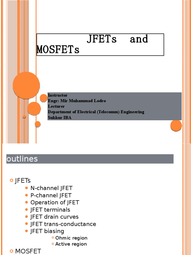JFET Voltage-Divider Bias Analysis | PDF | Field Effect Transistor | Mosfet