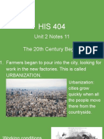 Unit 2 Notes 11 The 20th Century Begins