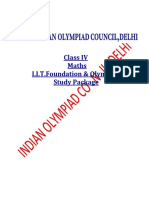 Class IV Maths I.I.T.Foundation & Olympiad Study Package