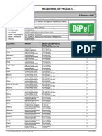 Relatório do produto Dipel