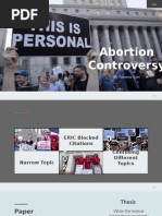 Abortion Controversy Paper Presentation