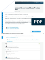 Bienvenida al curso práctico de WordPress