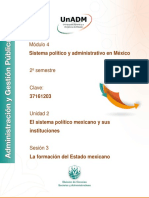 Módulo 4: Sistema Político y Administrativo en México