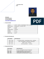 Curriculum Vitae Surabaya, 3, October, 2019