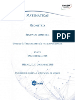 Unidad 3. Trigonometria y Circunferencia