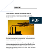 Como funciona o mercado de crédito de carbono