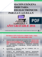Información Exogena Tributaria DIAN AG 2016 PDF