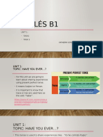 Inglés B1: Unit 1: Task1 Task 2