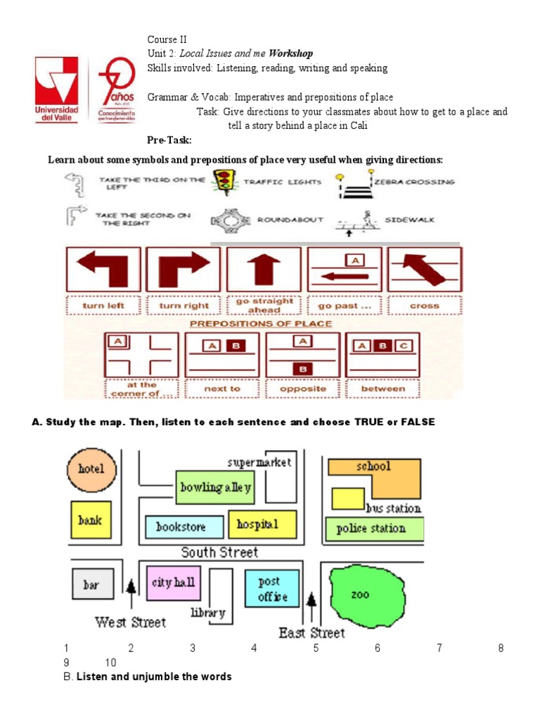 Giving Directions Workshop | PDF | Classroom | Human Communication