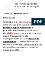 Coração grato a Deus