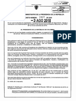 Decreto 1417 Del 03 de Agosto de 2018