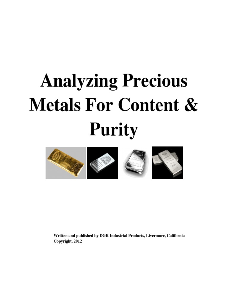 TestingPreciousMetalsFirstPrinting PDF | PDF | Density | Gold