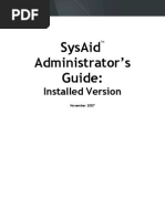 Sysaid Administrators Guide